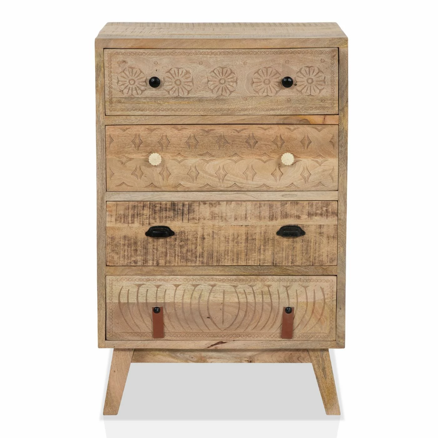 Brand new β¨ Assembly Required Accent Cabinets & Decorative Chests Furniture Of America Dorriston Natural Tone 4-Drawer Chest π - Image 4