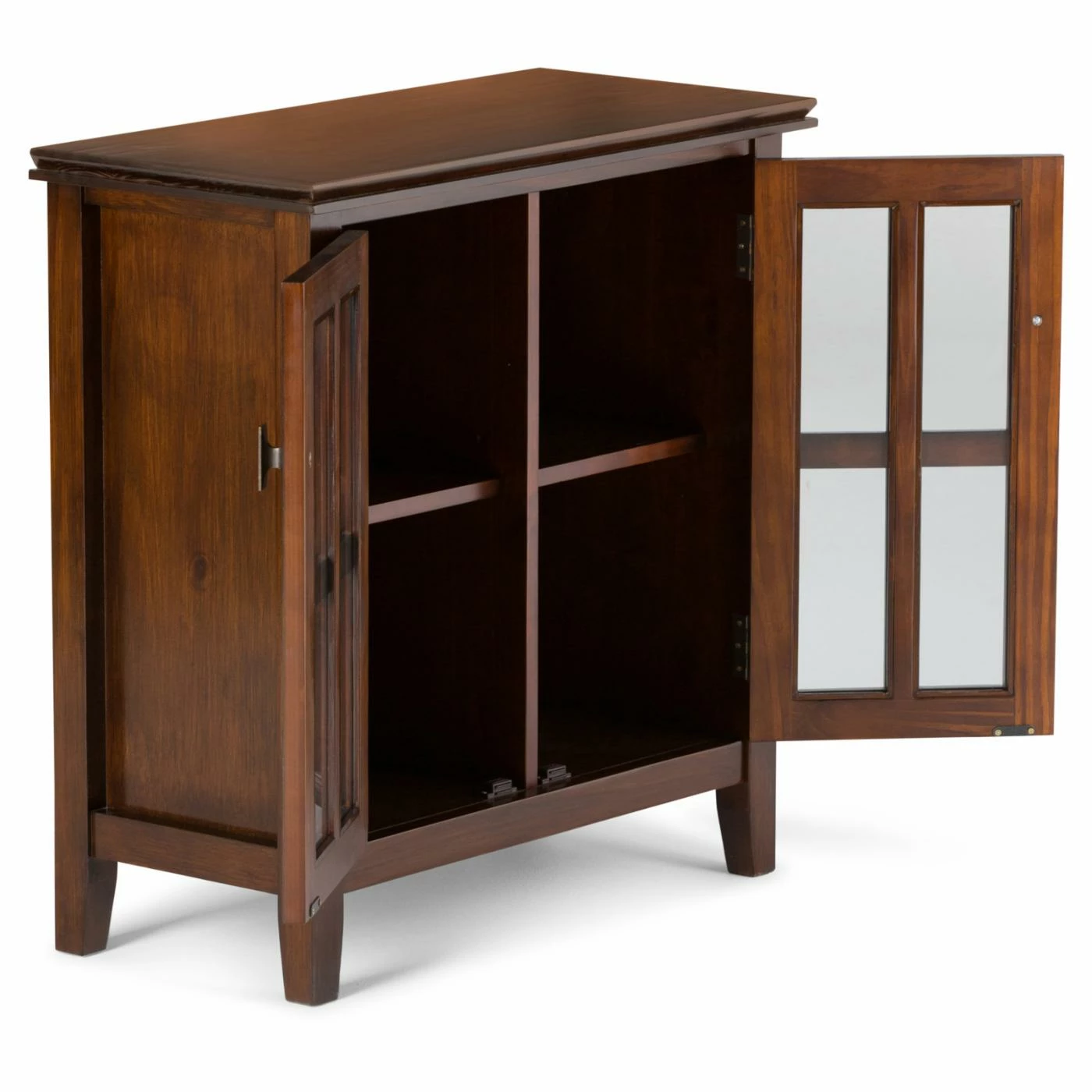 Discount โญ Brooklyn & Max Assembly Required Accent Cabinets & Decorative Chests Brooklyn + Max Holden Pine Wood Glass Door 30 In. Storage Cabinet ๐ - Image 4