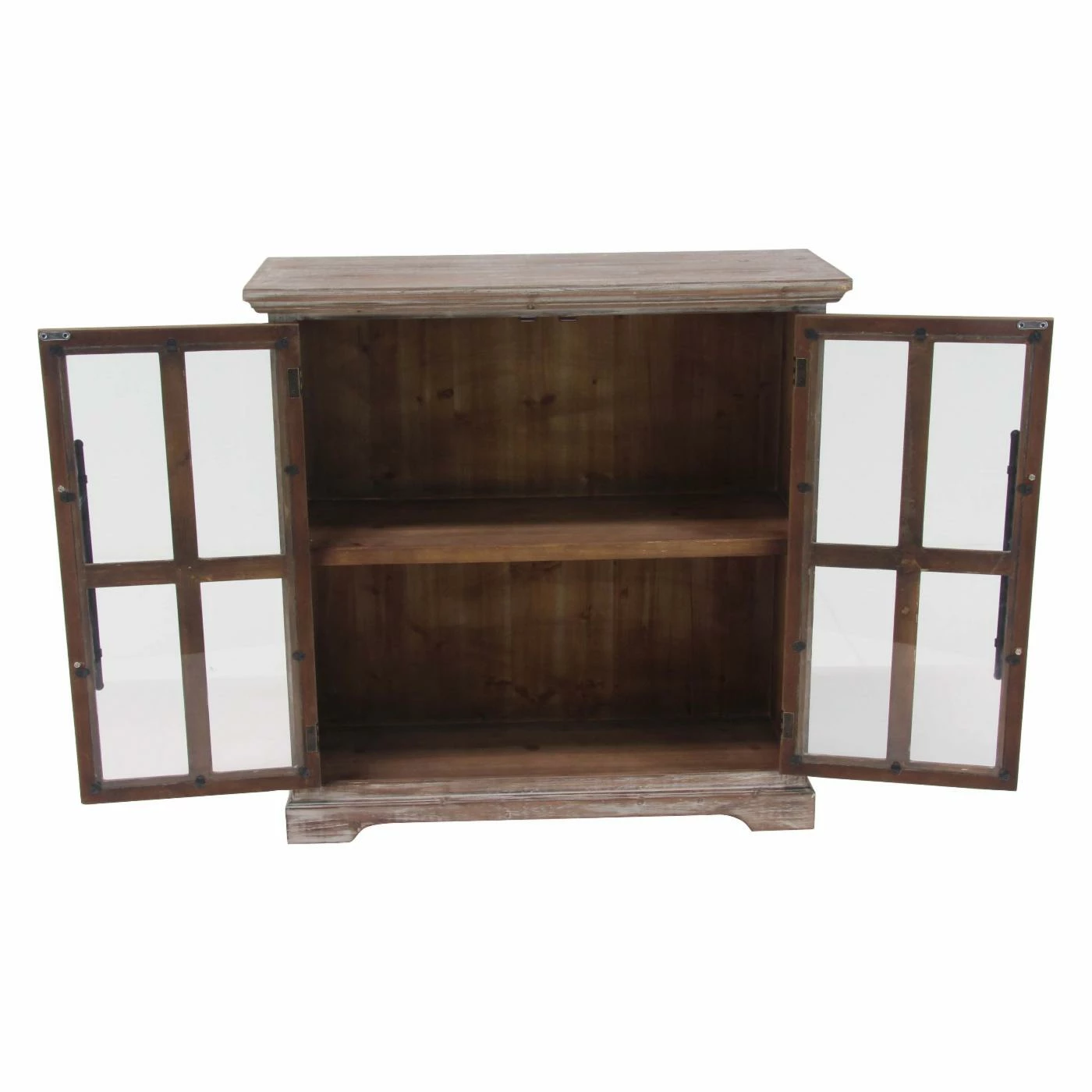 Flash Sale π Fully Assembled Accent Cabinets & Decorative Chests DecMode Traditional 2 Door Wooden Rectangular Cabinet β - Image 4