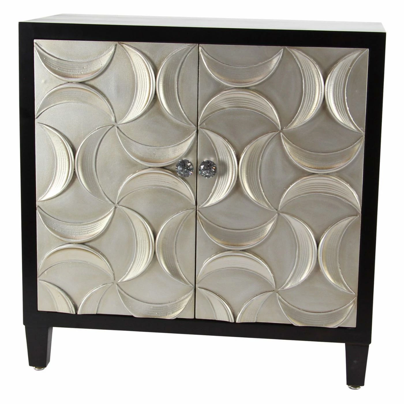 Hot Sale 𧨠Fully Assembled Accent Cabinets & Decorative Chests DecMode Modern Wood And Iron 2 Door Cabinet π - Image 4