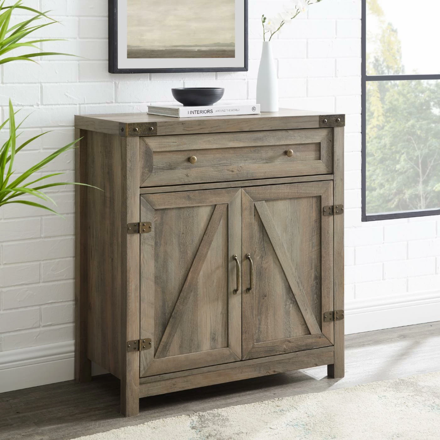 Wholesale π Assembly Required Accent Cabinets & Decorative Chests Manor Park Farmhouse Barn Door Accent Cabinet βοΈ - Image 6