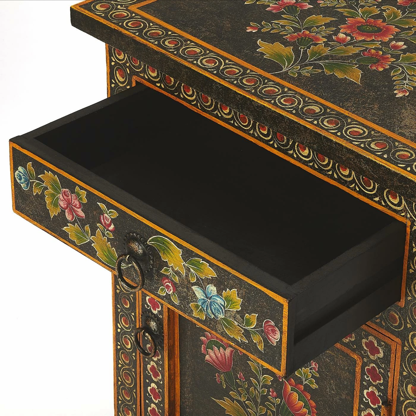 Cheap π Fully Assembled Accent Cabinets & Decorative Chests Butler Specialty Bihar Hand Painted Accent Chest β - Image 6