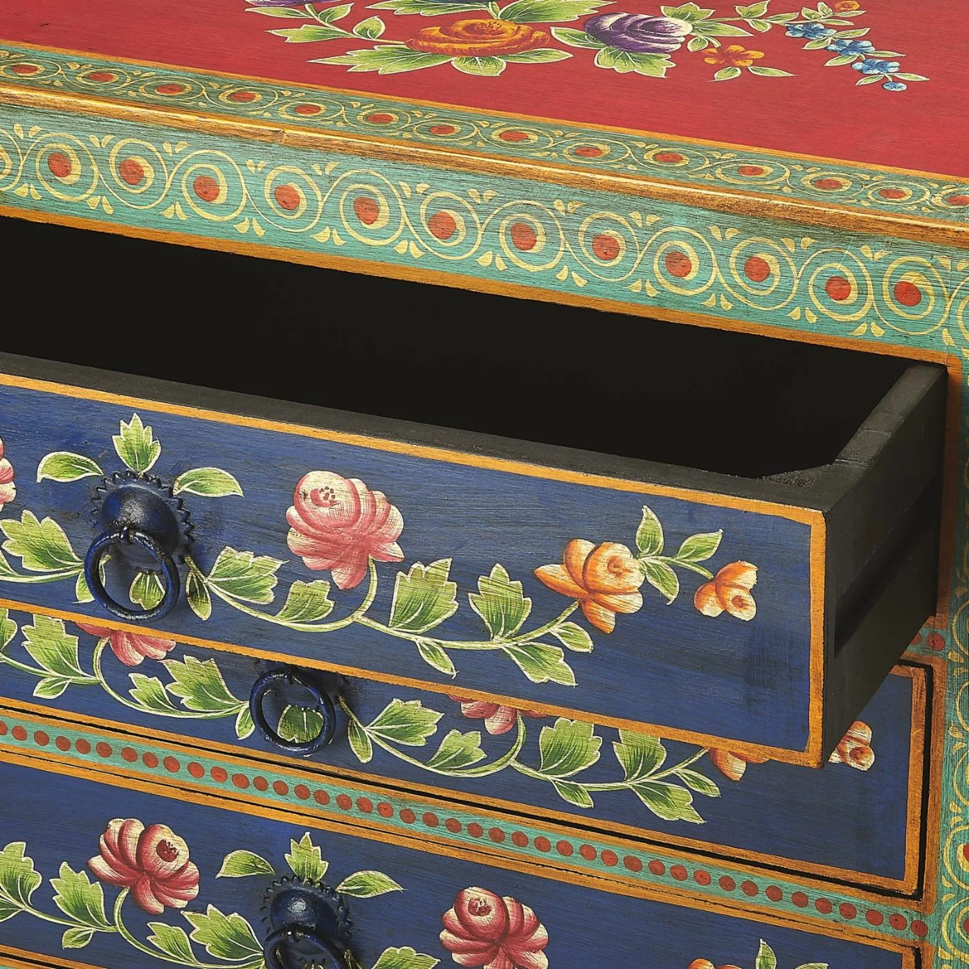 Buy π Fully Assembled Accent Cabinets & Decorative Chests Butler Specialty Zara Hand Painted 7 Drawer Accent Chest π€© - Image 6