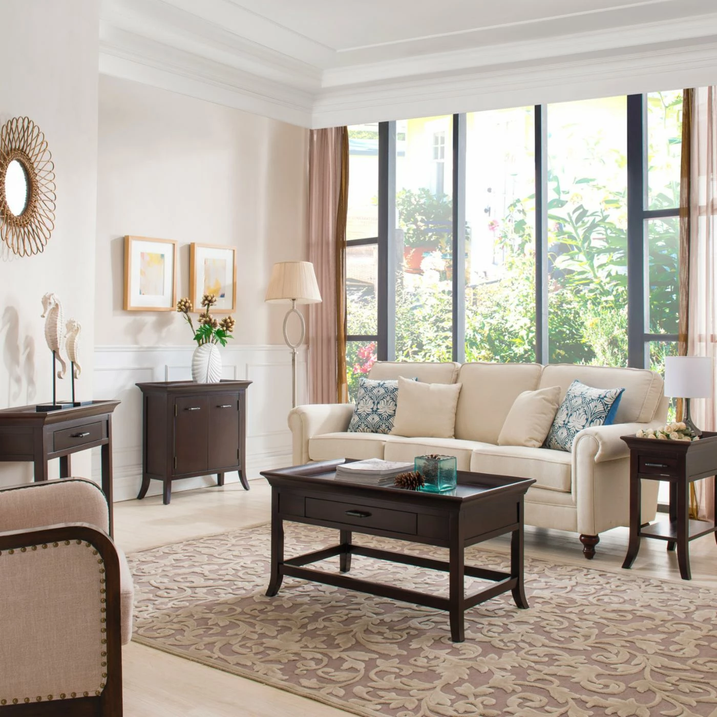 Cheapest π Assembly Required Accent Cabinets & Decorative Chests Leick Home Tray Edge Foyer Cabinet π - Image 7