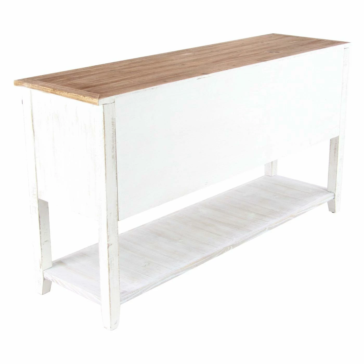 Flash Sale π Fully Assembled Accent Cabinets & Decorative Chests DecMode Traditional Louvered And Slatted Wood And Iron Console Cabinet π― - Image 7