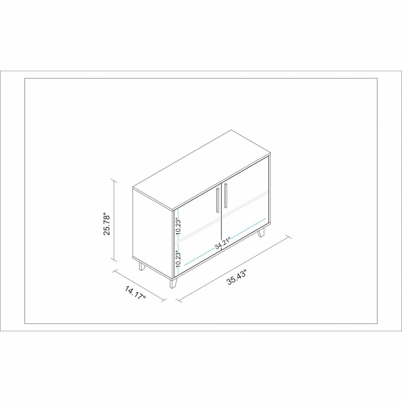 Deals 🛒 Assembly Required Accent Cabinets & Decorative Chests Manhattan Comfort Herald Mid-Century/Modern Accent Cabinet 🎉 - Image 8