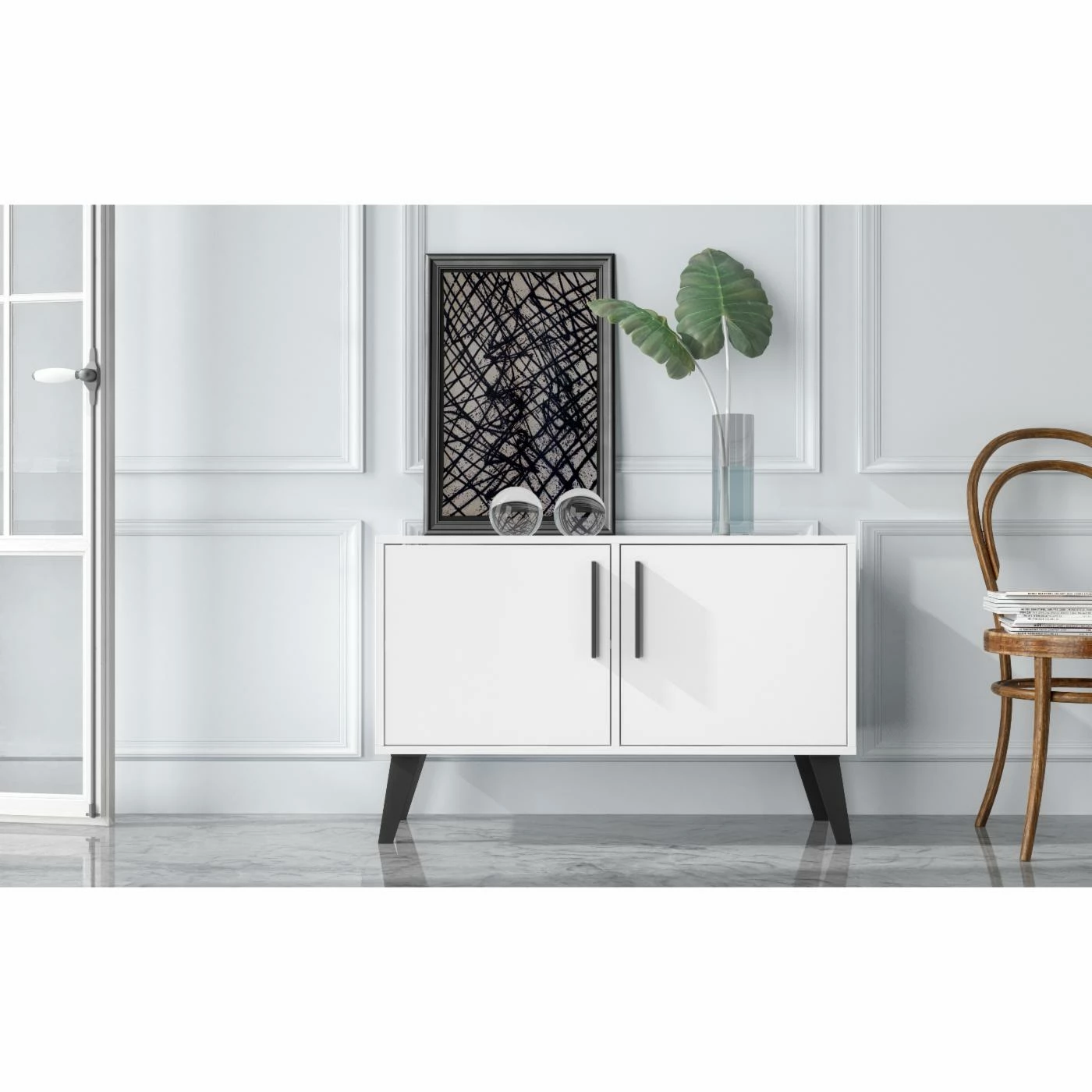 Flash Sale ๐งจ Assembly Required Accent Cabinets & Decorative Chests Manhattan Comfort Amsterdam Mid-Century/Modern 2 Door Accent Chest ๐ - Image 9