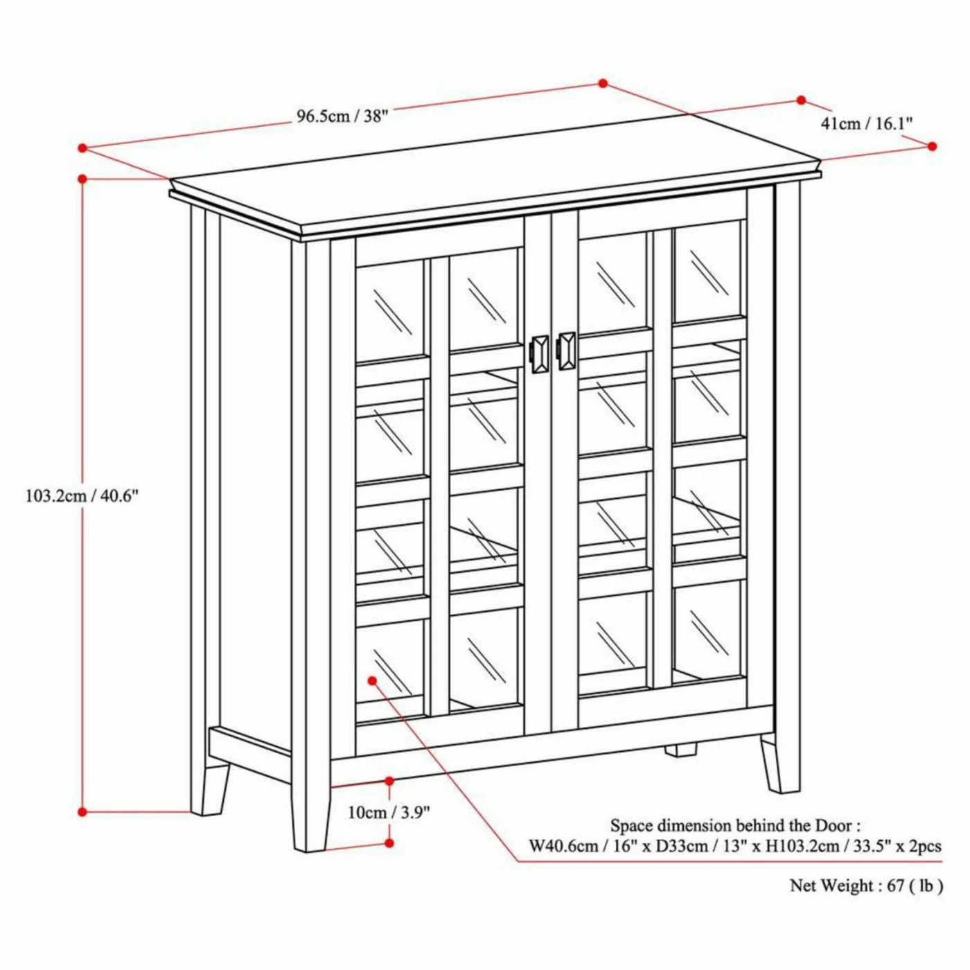 Wholesale โญ Brooklyn & Max Fully Assembled Accent Cabinets & Decorative Chests Brooklyn + Max Holden Wood 38 In. Wide Contemporary Medium Storage Cabinet ๐ฅ - Image 8