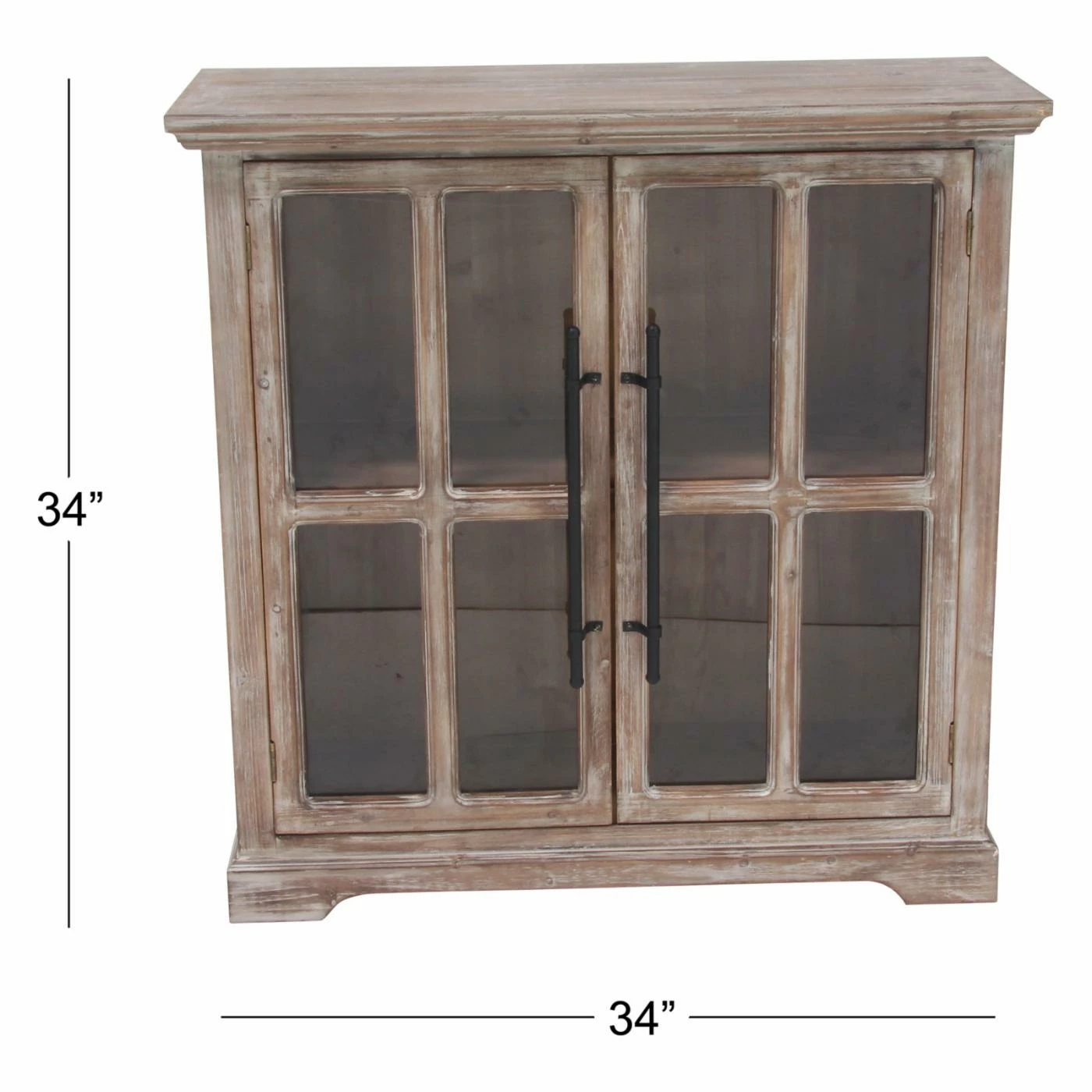 Flash Sale π Fully Assembled Accent Cabinets & Decorative Chests DecMode Traditional 2 Door Wooden Rectangular Cabinet β - Image 7