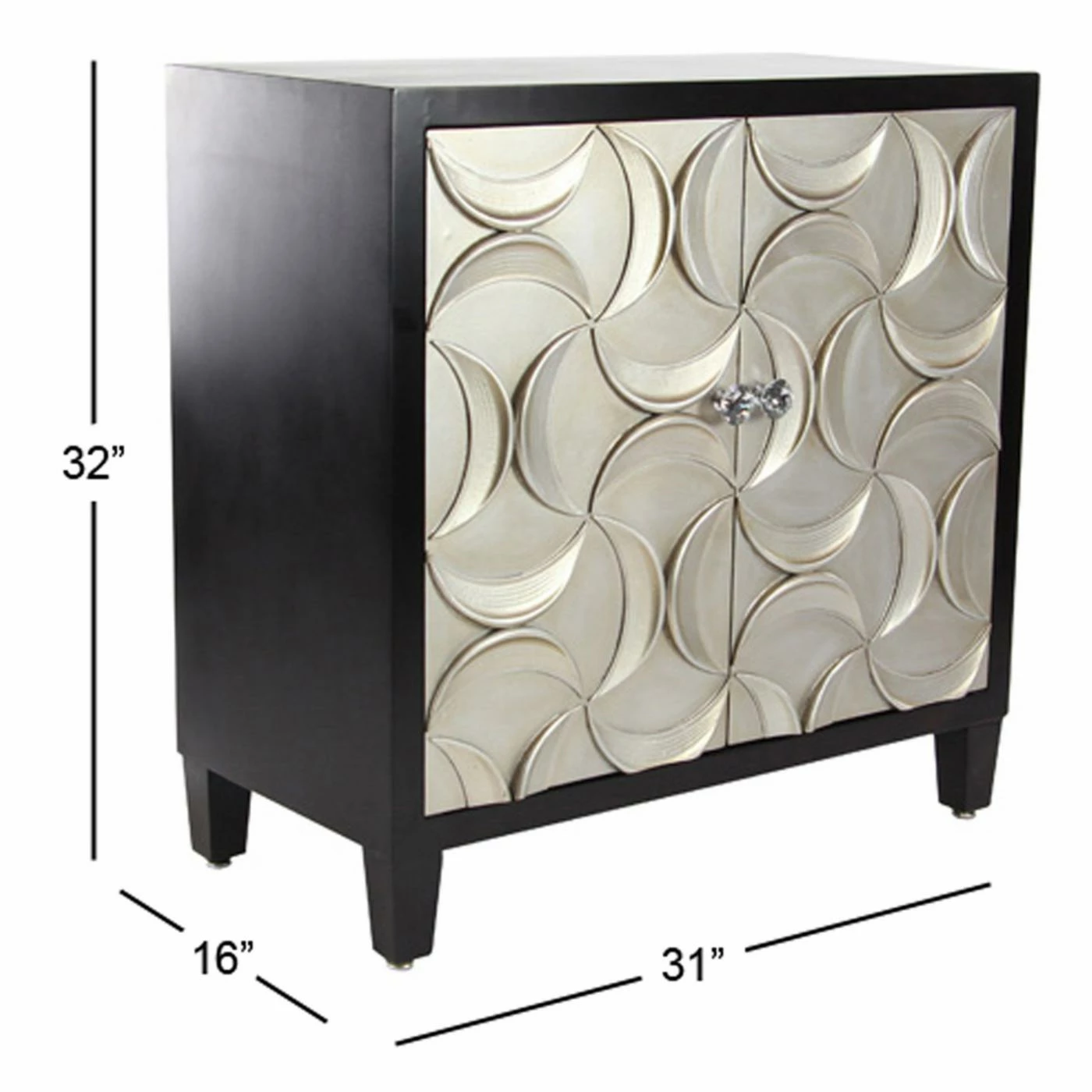 Hot Sale 𧨠Fully Assembled Accent Cabinets & Decorative Chests DecMode Modern Wood And Iron 2 Door Cabinet π - Image 6