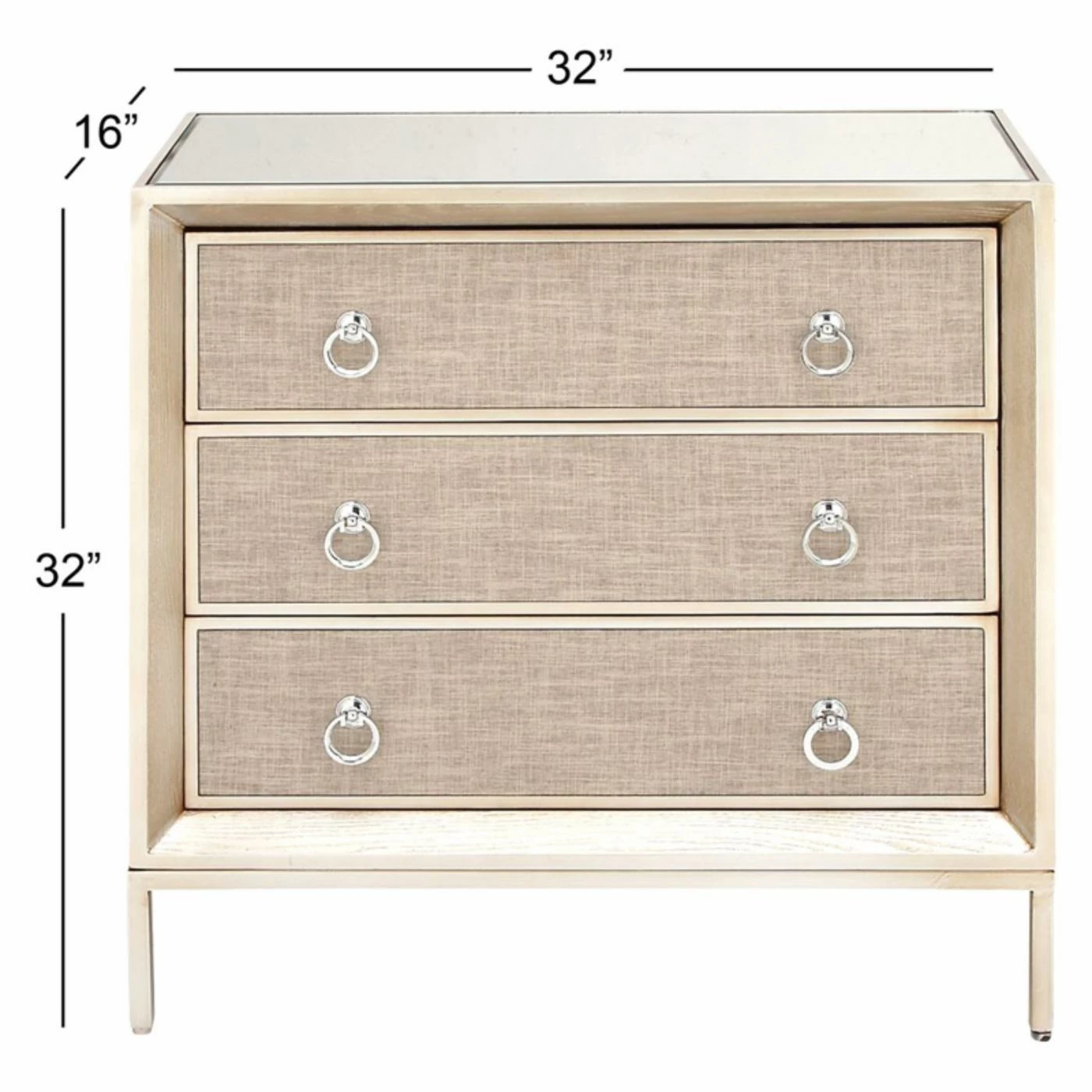 Cheap π₯° Fully Assembled Accent Cabinets & Decorative Chests DecMode Mirror Decorative Chest β - Image 5