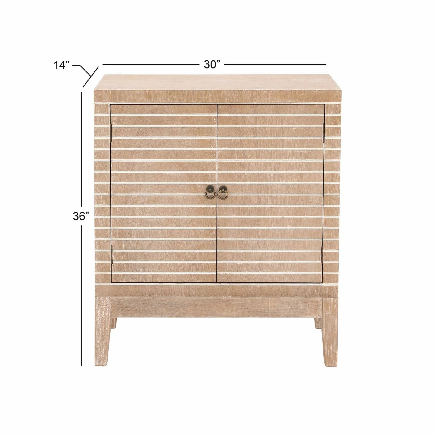 Best Pirce ⭐ Assembly Required Accent Cabinets & Decorative Chests DecMode Striped Wood Decorative Chest ⭐ - Image 8