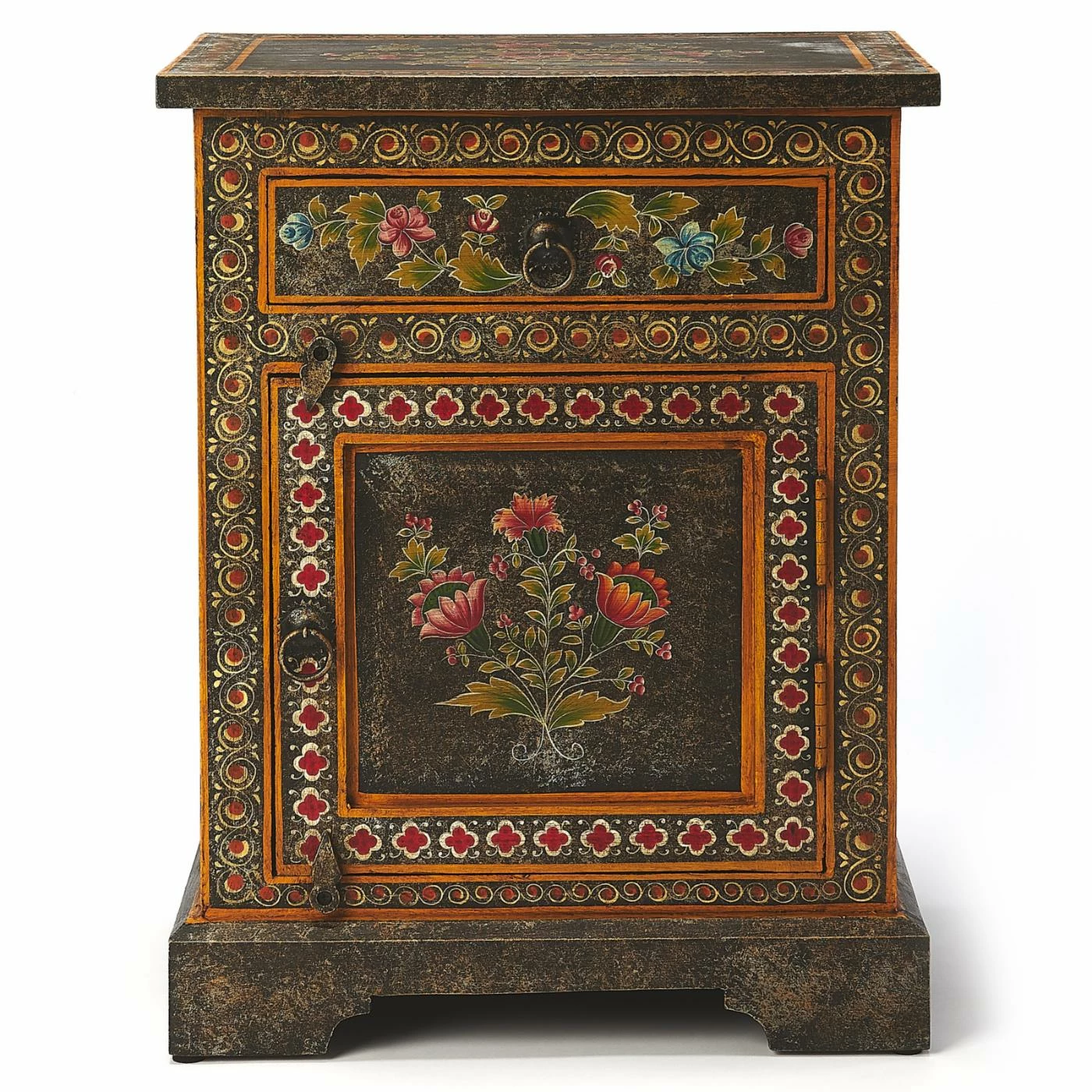 Cheap π Fully Assembled Accent Cabinets & Decorative Chests Butler Specialty Bihar Hand Painted Accent Chest β - Image 2