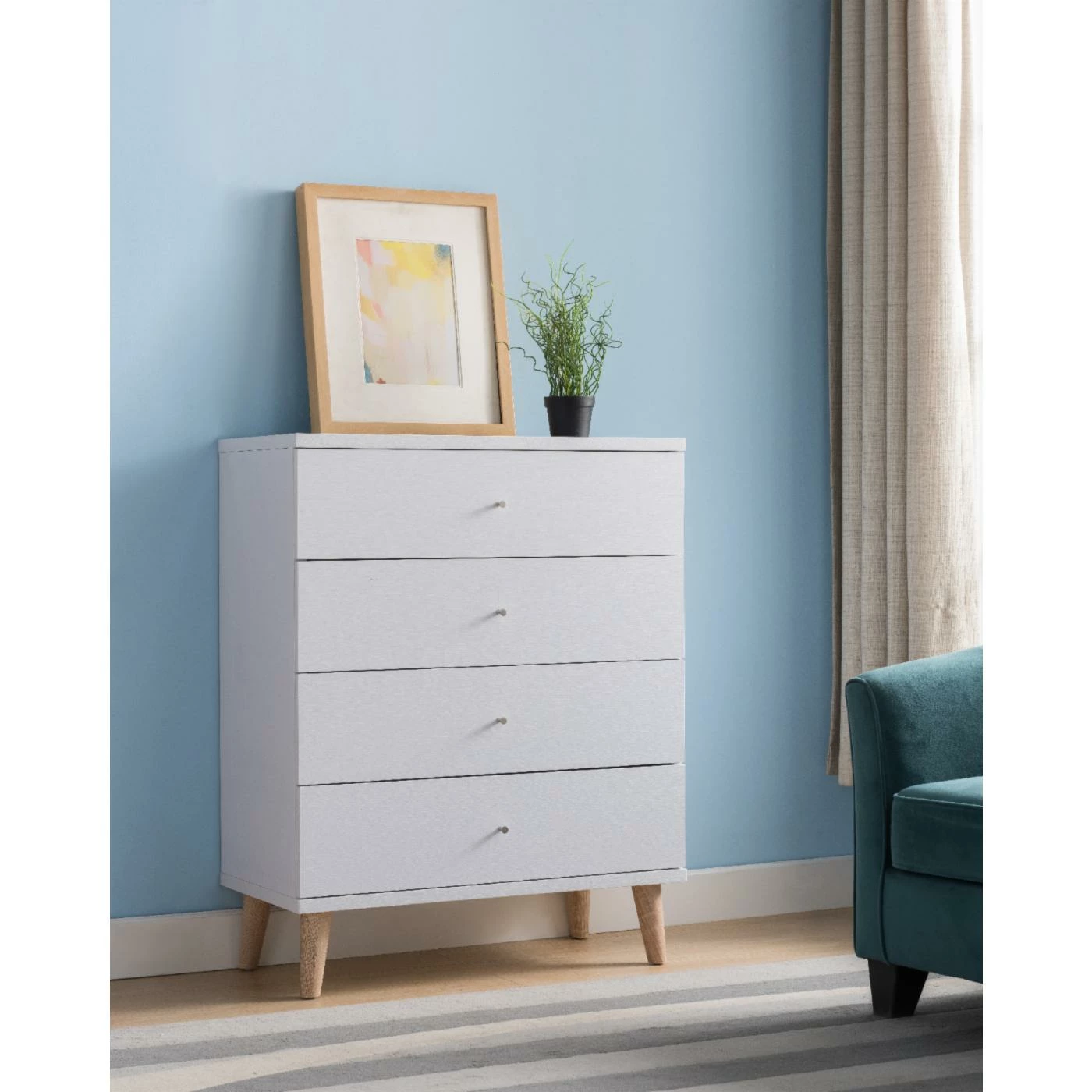 Flash Sale βοΈ Assembly Required Accent Cabinets & Decorative Chests Furniture Of America Glenisle 4-Drawer Chest π - Image 3