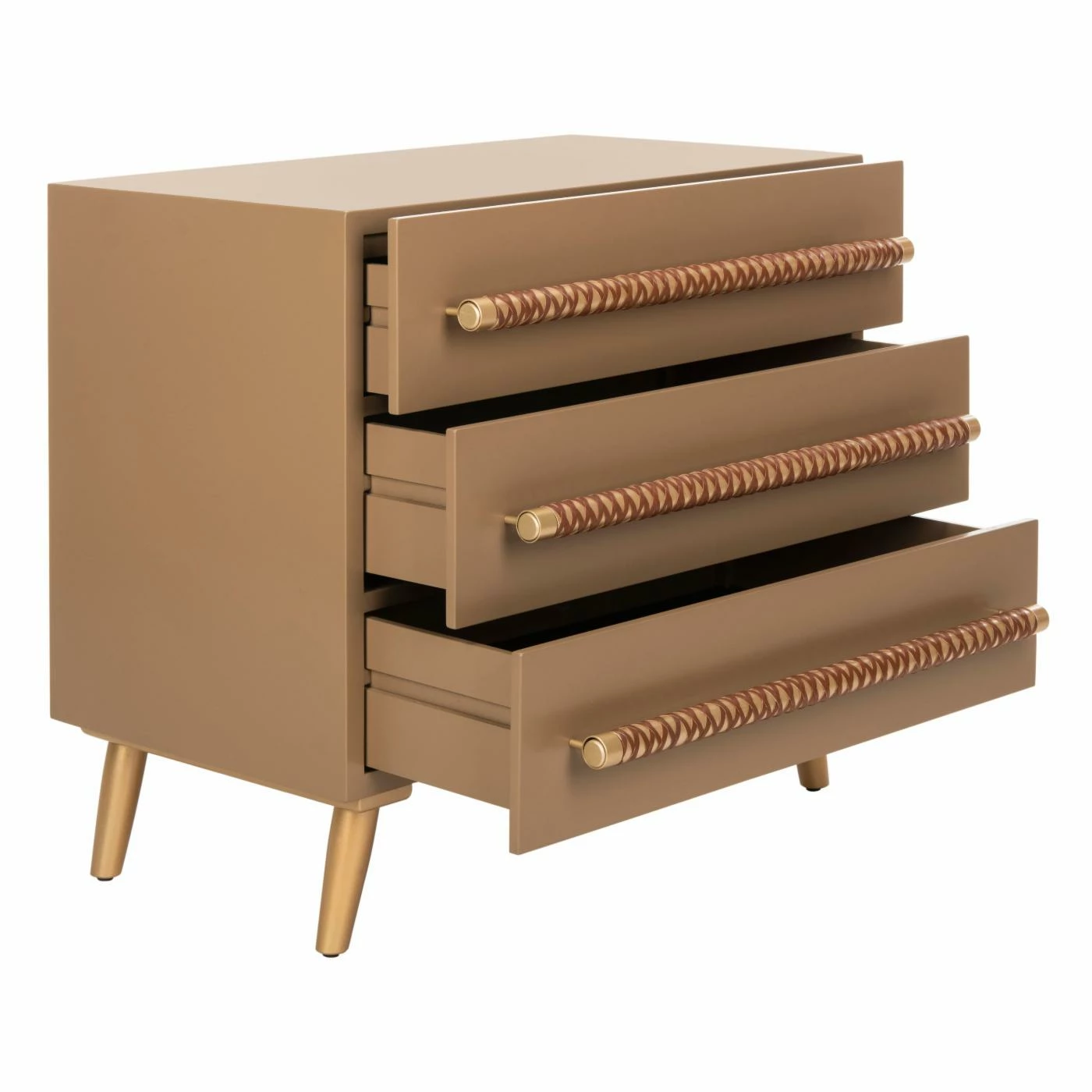 Best Pirce π Fully Assembled Accent Cabinets & Decorative Chests Safavieh Raquel 3 Drawer Accent Chest π - Image 3