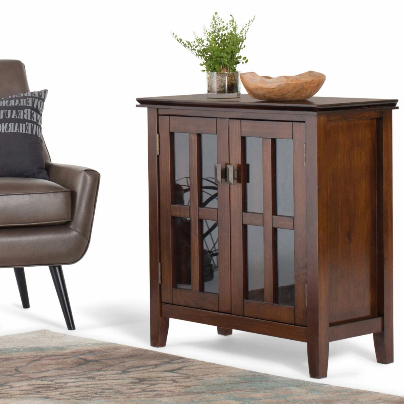 Buy ⌛ Brooklyn & Max Fully Assembled Accent Cabinets & Decorative Chests Brooklyn + Max Holden Wood 30 In. Wide Contemporary Low Storage Cabinet ✨ - Image 2