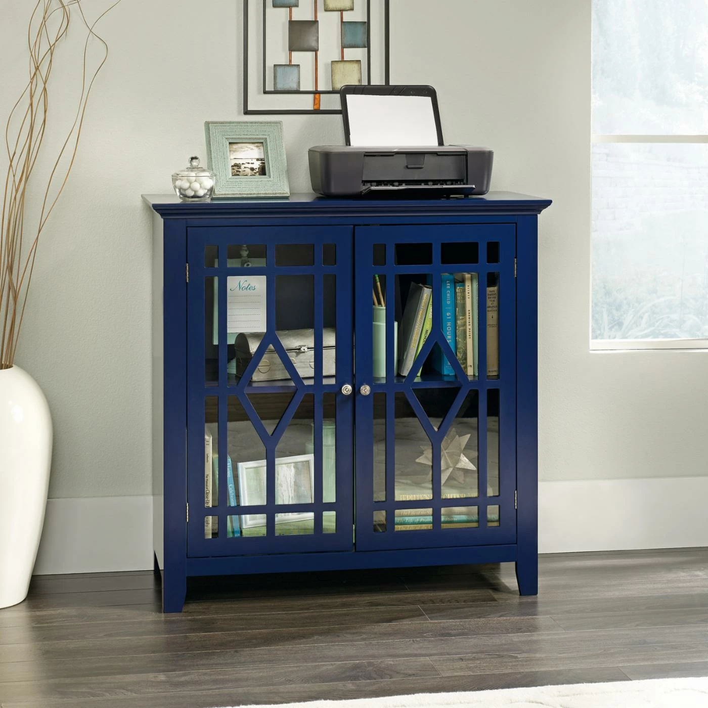 Top 10 🔥 Sauder Woodworking Studio RTA Assembly Required Accent Cabinets & Decorative Chests Sauder Woodworking Shoal Creek Indigo Display Cabinet 🤩 - Image 3