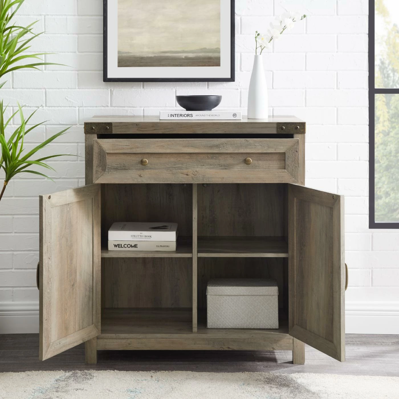 Wholesale π Assembly Required Accent Cabinets & Decorative Chests Manor Park Farmhouse Barn Door Accent Cabinet βοΈ - Image 3