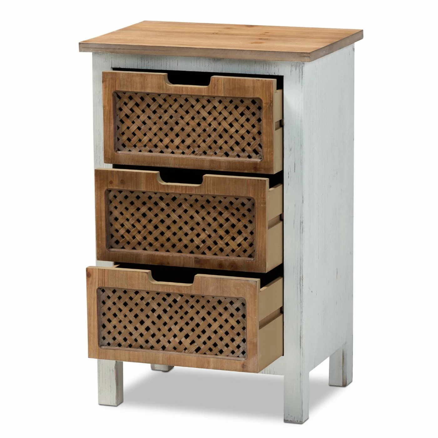 New β€οΈ Baxon Studio Fully Assembled Accent Cabinets & Decorative Chests Baxton Studio Vincent Storage Cabinet π - Image 3