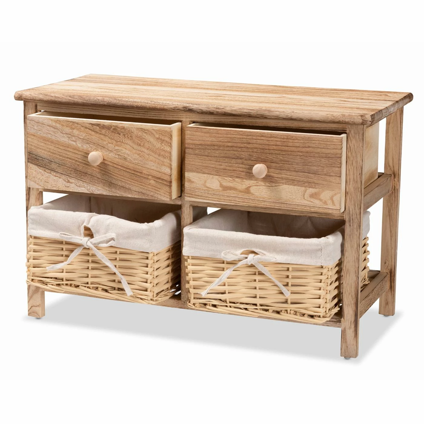 New βοΈ Baxon Studio Fully Assembled Accent Cabinets & Decorative Chests Baxton Studio Kenwood Storage Unit π₯° - Image 3