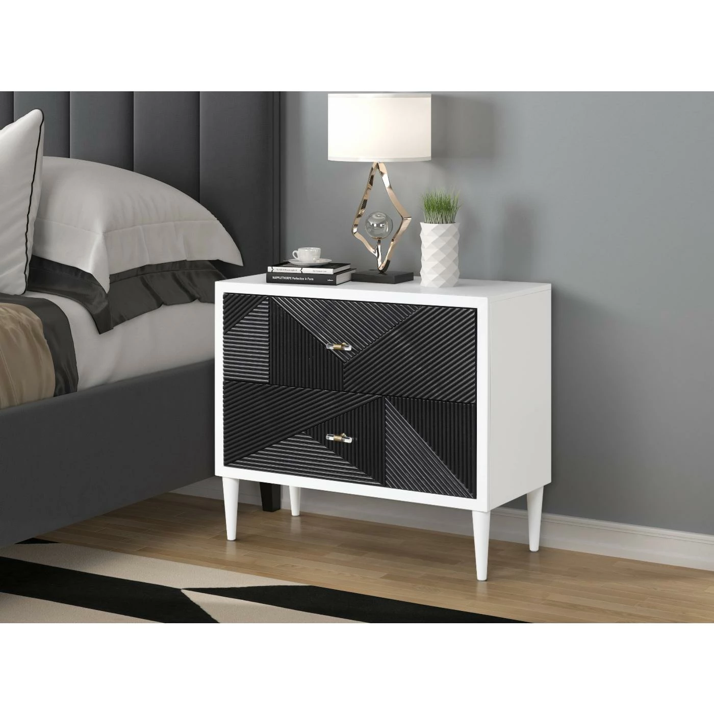 Cheap π Assembly Required Accent Cabinets & Decorative Chests Acme Furniture Dubni 2 Drawer Accent Cabinet π - Image 2