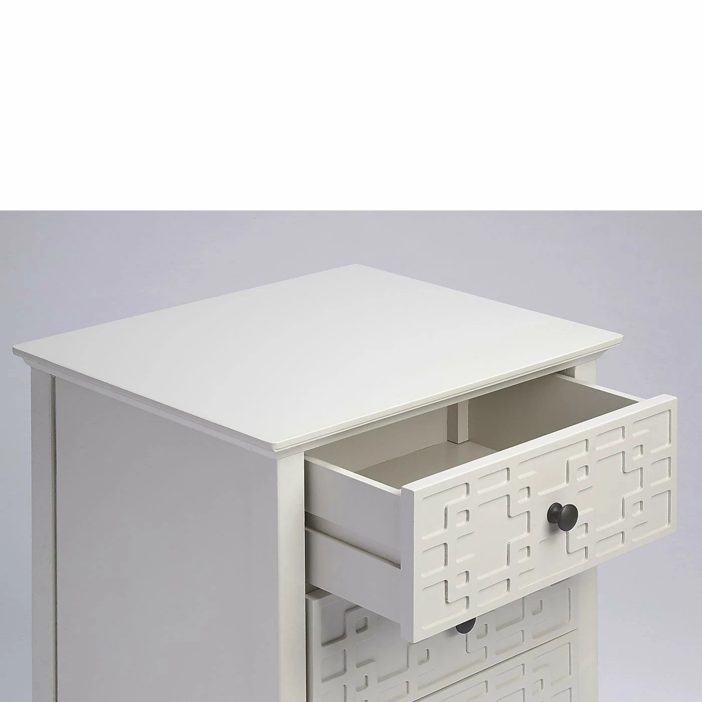 Best deal 🎁 Fully Assembled Accent Cabinets & Decorative Chests Butler Specialty Kinsley Glossy White 3-Drawer Accent Chest 👍 - Image 2