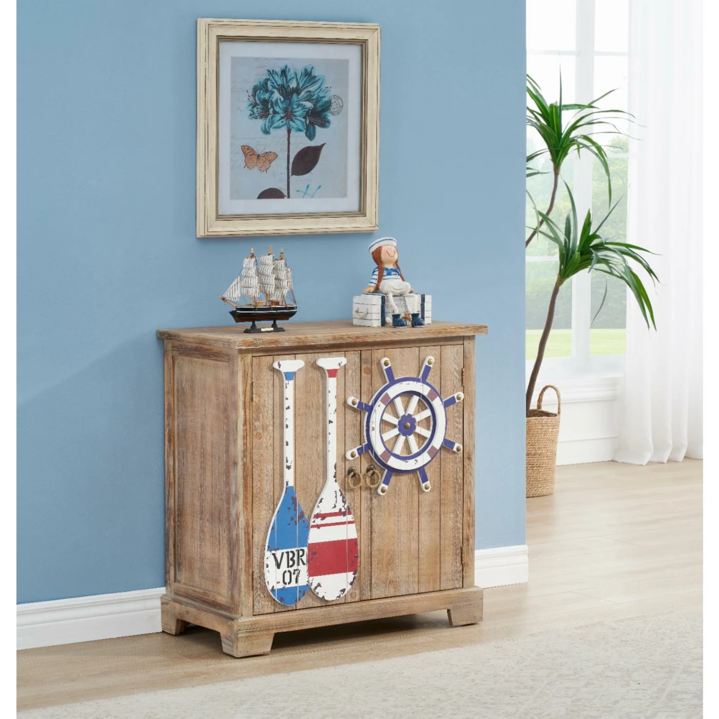 Buy 🔔 Fully Assembled Accent Cabinets & Decorative Chests Coast To Coast Imports Set Sailing 2 Door Accent Cabinet 💯 - Image 2