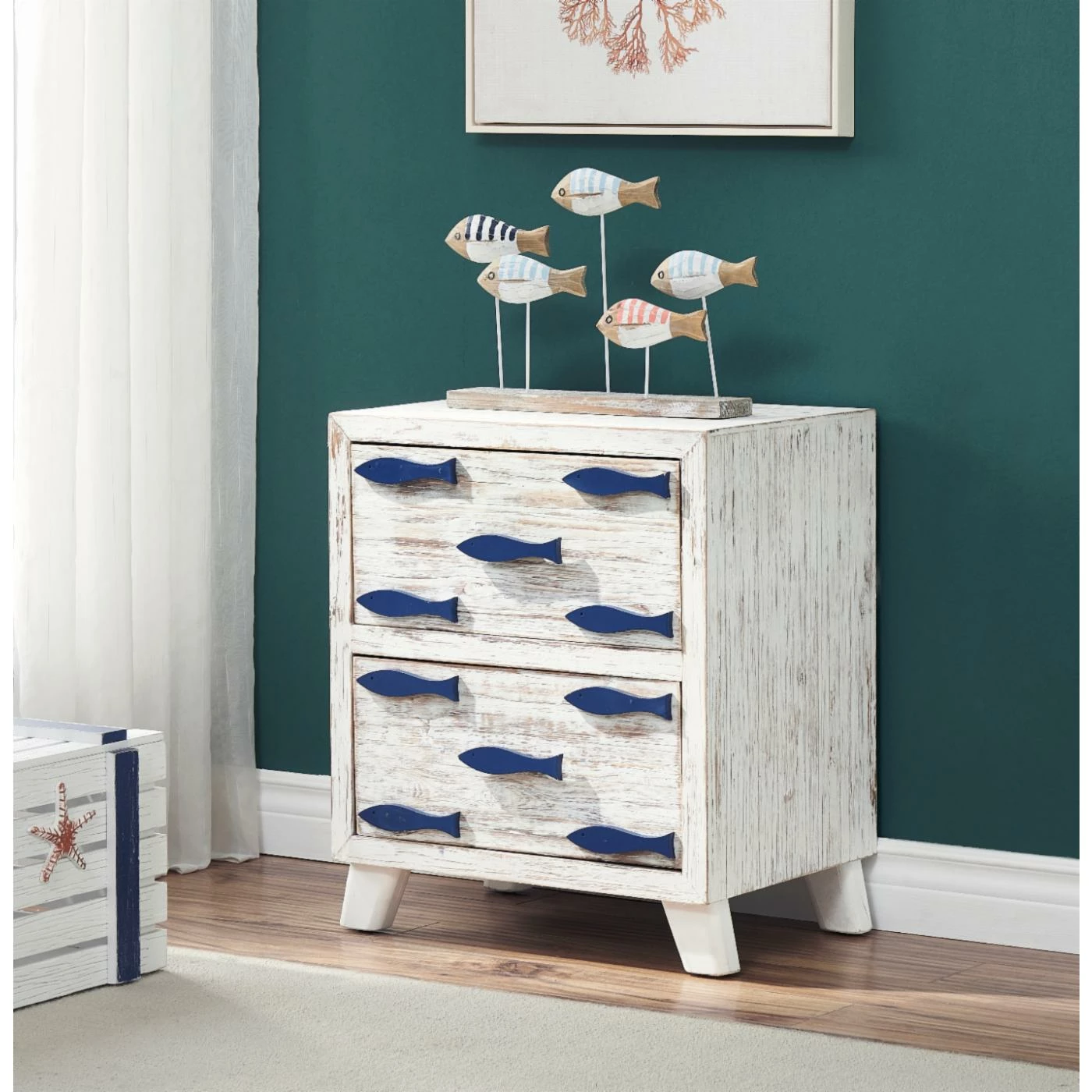 Budget ๐ Wood Accent Cabinets & Decorative Chests Coast To Coast Imports Schools Out 2 Drawer Accent Chest ๐ - Image 2