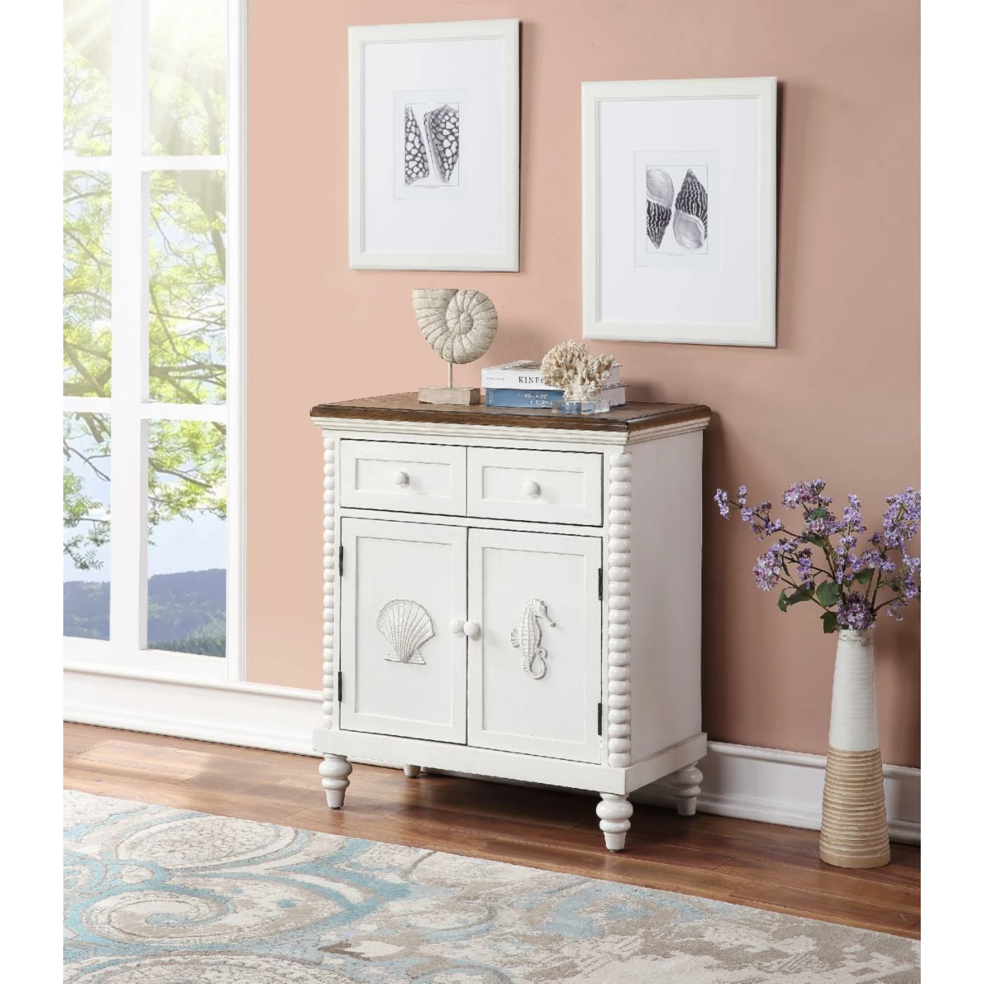 Best deal ๐ Some Assembly Required Accent Cabinets & Decorative Chests Coast To Coast Imports Ocean Treasures 1 Drawer/2 Door Accent Cabinet โค๏ธ - Image 2