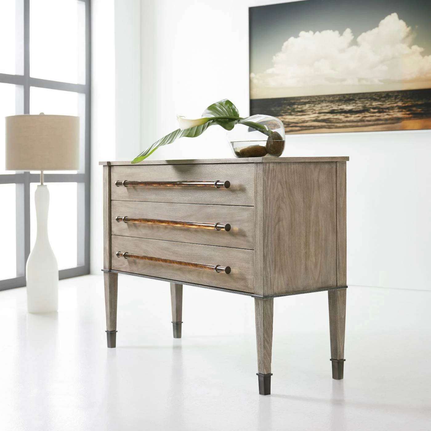 Promo π Fully Assembled Accent Cabinets & Decorative Chests Hooker Furniture Melange Micah 3 Drawer Accent Chest π - Image 2