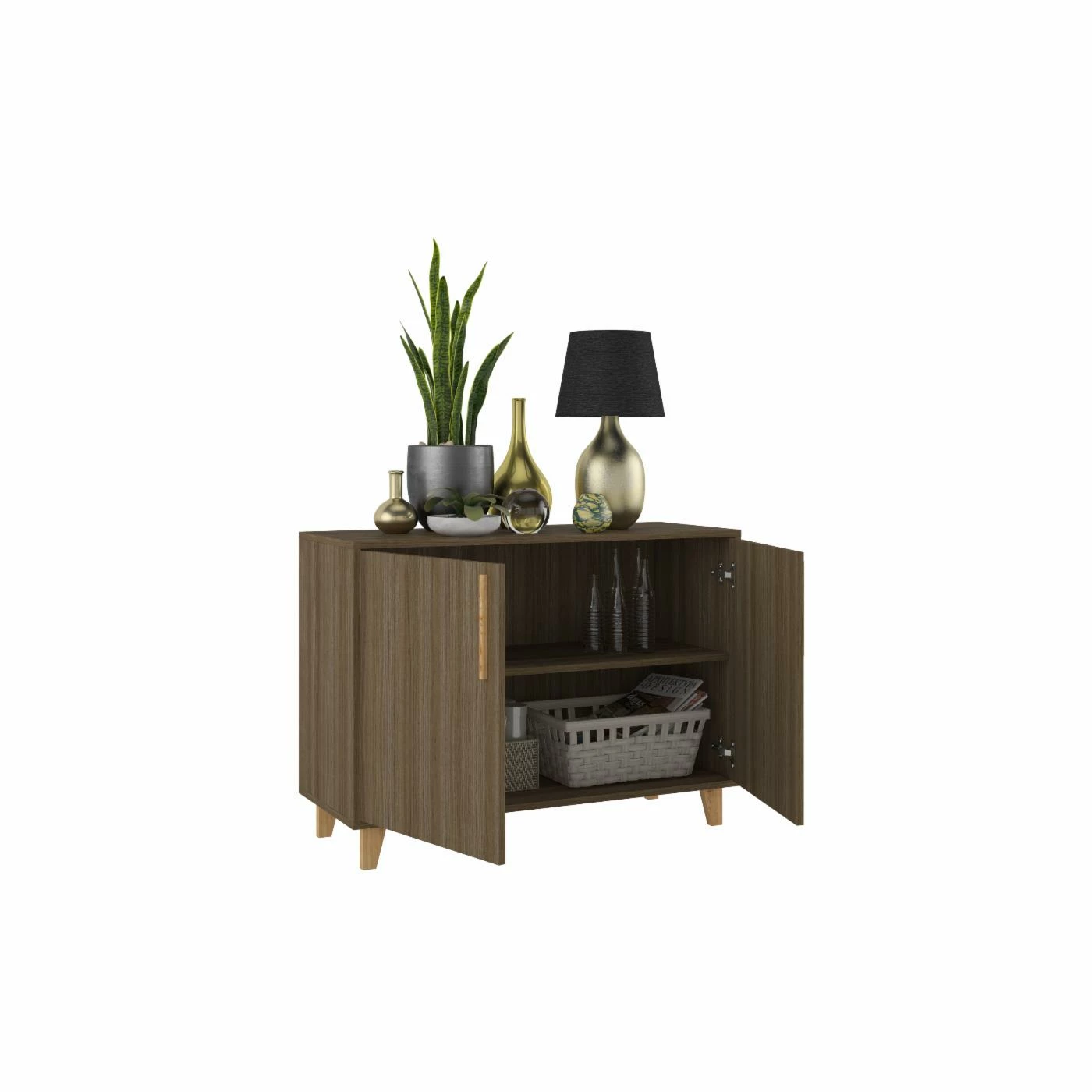 Deals 🛒 Assembly Required Accent Cabinets & Decorative Chests Manhattan Comfort Herald Mid-Century/Modern Accent Cabinet 🎉 - Image 2