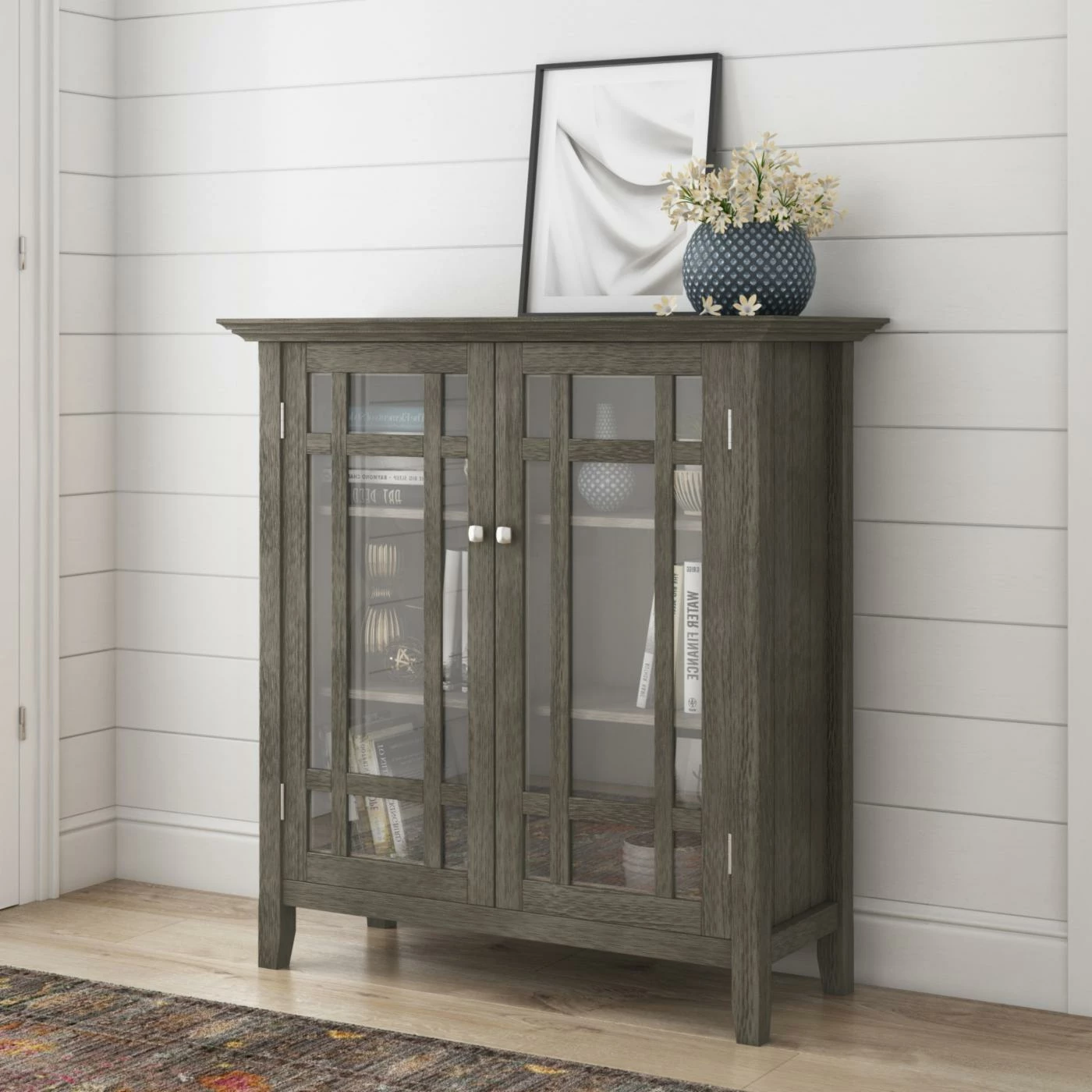 Best Sale 🥰 Brooklyn & Max Wood Accent Cabinets & Decorative Chests Brooklyn & Max Hampton Medium Storage Accent Cabinet 🔔 - Image 2