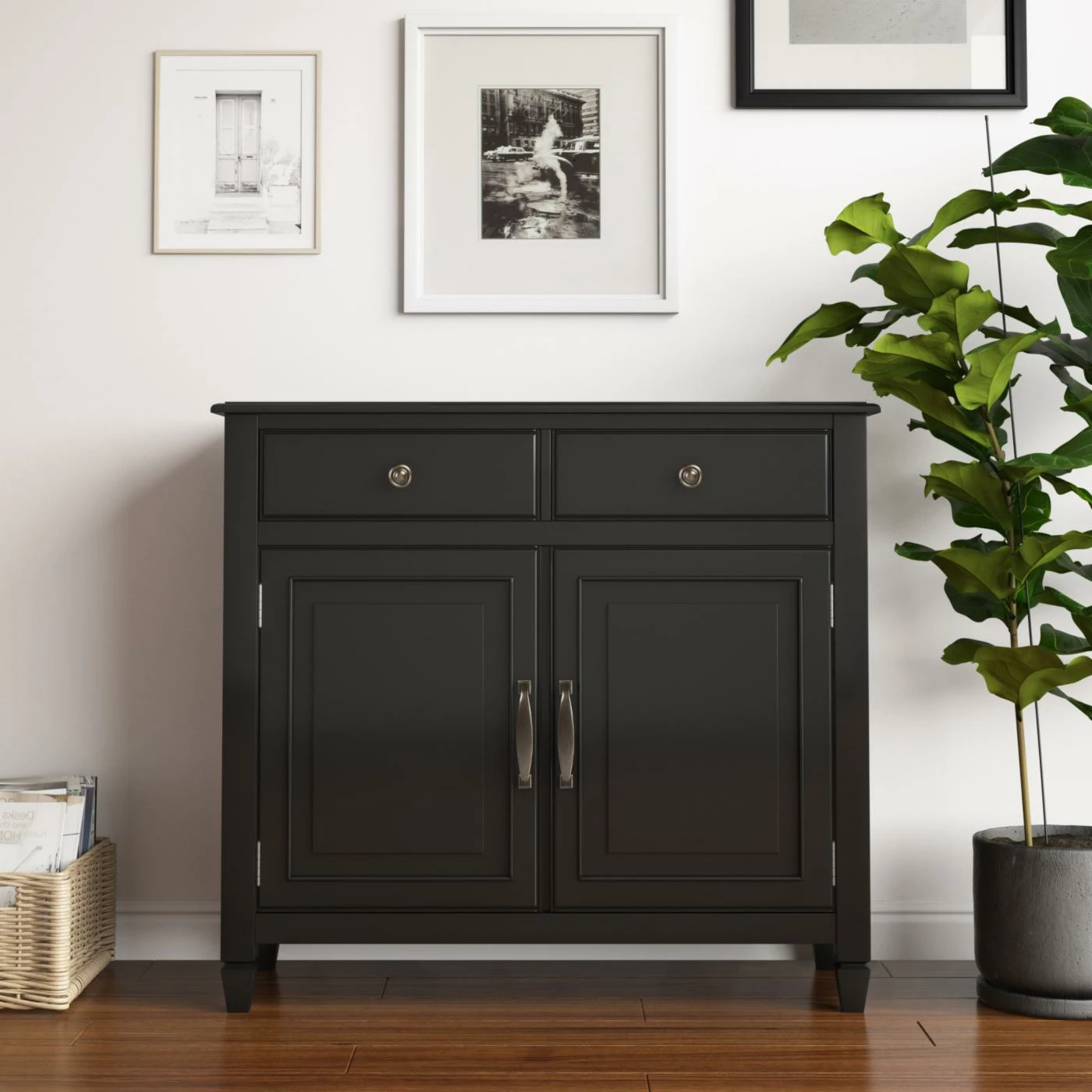 Outlet โ Brooklyn & Max Assembly Required Accent Cabinets & Decorative Chests Brooklyn & Max Somerset Traditional Storage Cabinet ๐ - Image 2