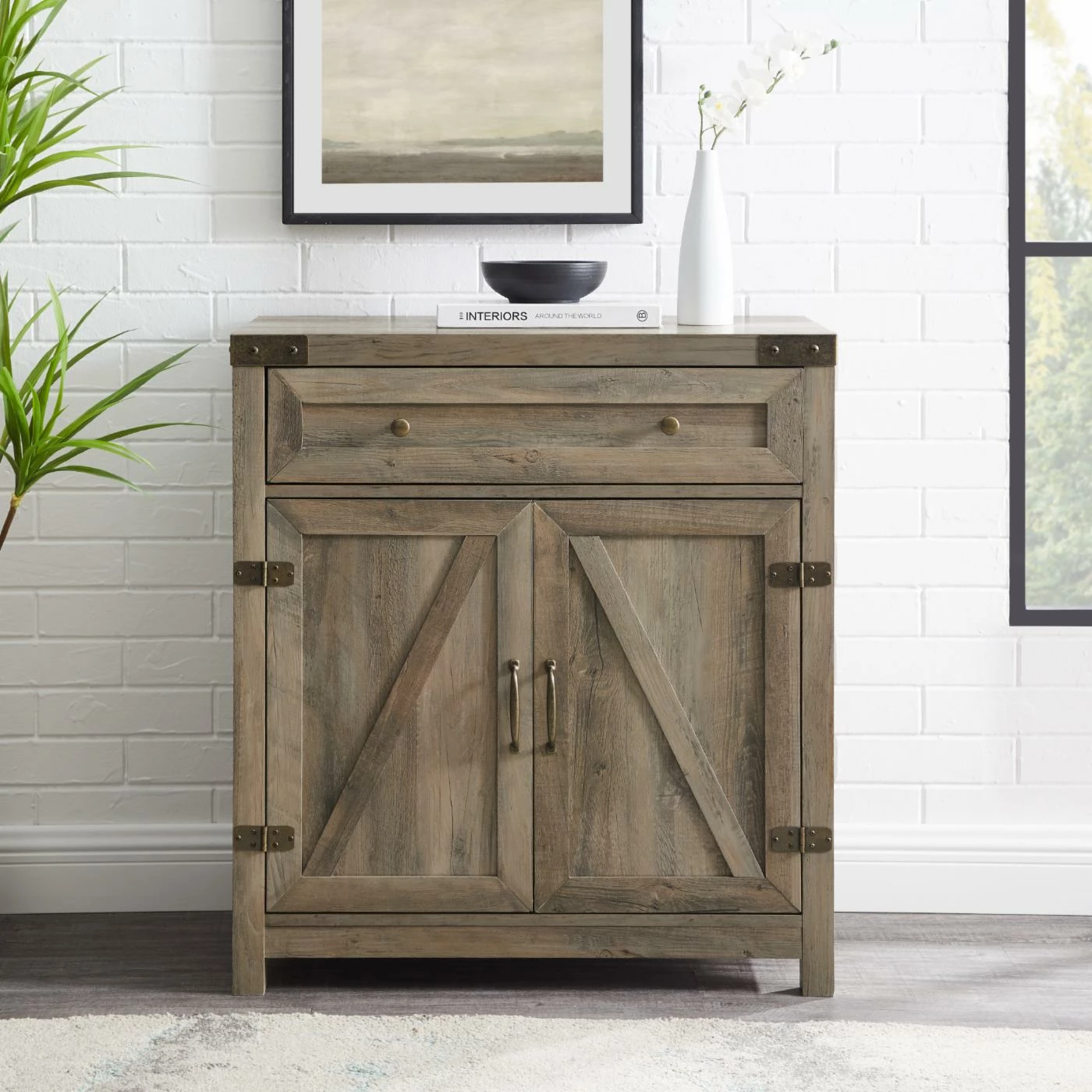 Wholesale π Assembly Required Accent Cabinets & Decorative Chests Manor Park Farmhouse Barn Door Accent Cabinet βοΈ - Image 2