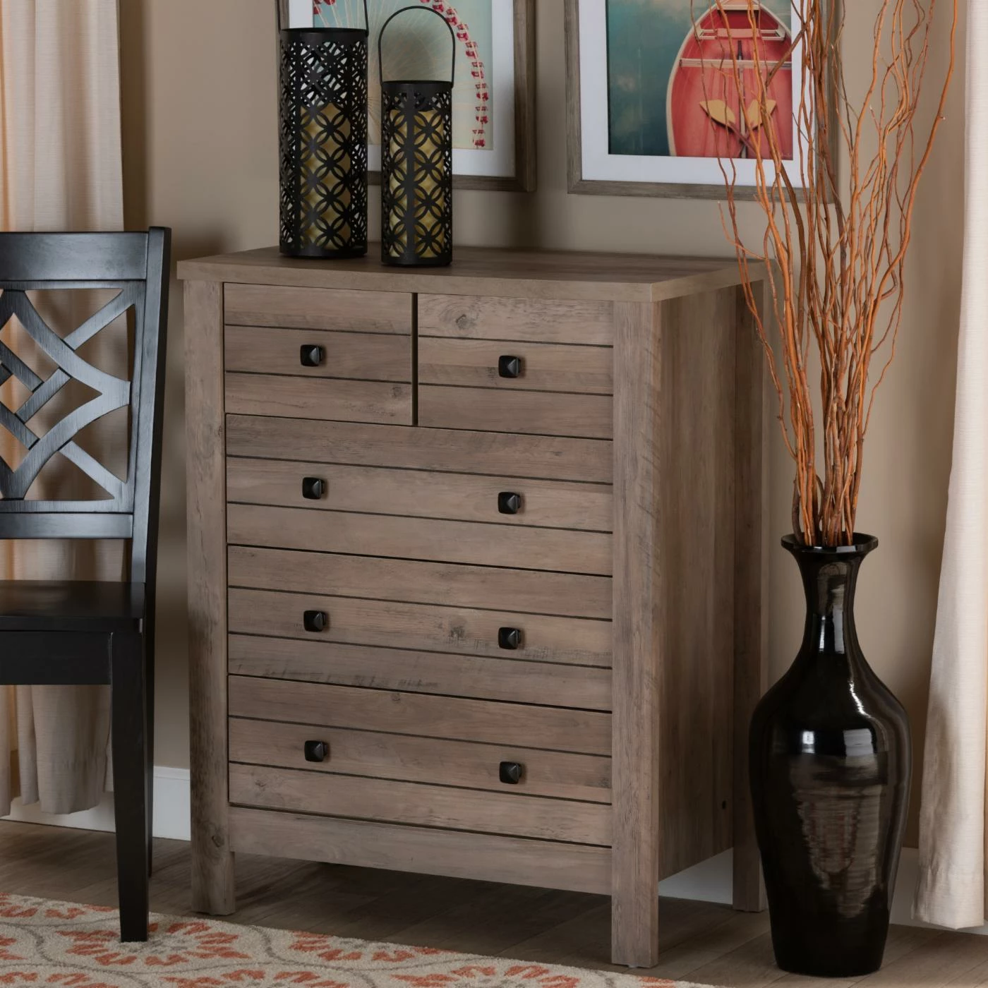 Flash Sale β Baxon Studio Assembly Required Accent Cabinets & Decorative Chests Baxton Studio Derek Chest π - Image 2