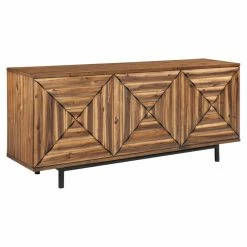 Cheapest 🌟 Some Assembly Required Accent Cabinets & Decorative Chests Signature Design By Ashley Fair Ridge 72 In. Three Door Accent Cabinet ⌛