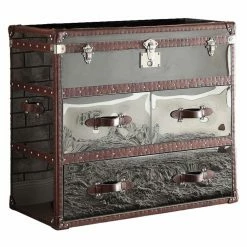 Promo ❤️ Fully Assembled Accent Cabinets & Decorative Chests Benzara Supple Leather Accent Chest 🤩