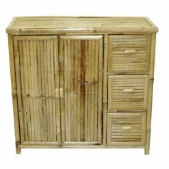 Cheap 😀 Assembly Required Accent Cabinets & Decorative Chests Bamboo54 Bamboo Storage Table With Drawers 🎁