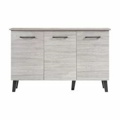 Top 10 💯 Best Selling Home Assembly Required Accent Cabinets & Decorative Chests Emlyn Mid Century Modern Grey Oak Cabinet 👏