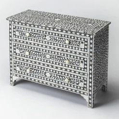 Hot Sale ⌛ Fully Assembled Accent Cabinets & Decorative Chests Butler Specialty Victoria 👩 Mother Of Pearl Chest 🔥