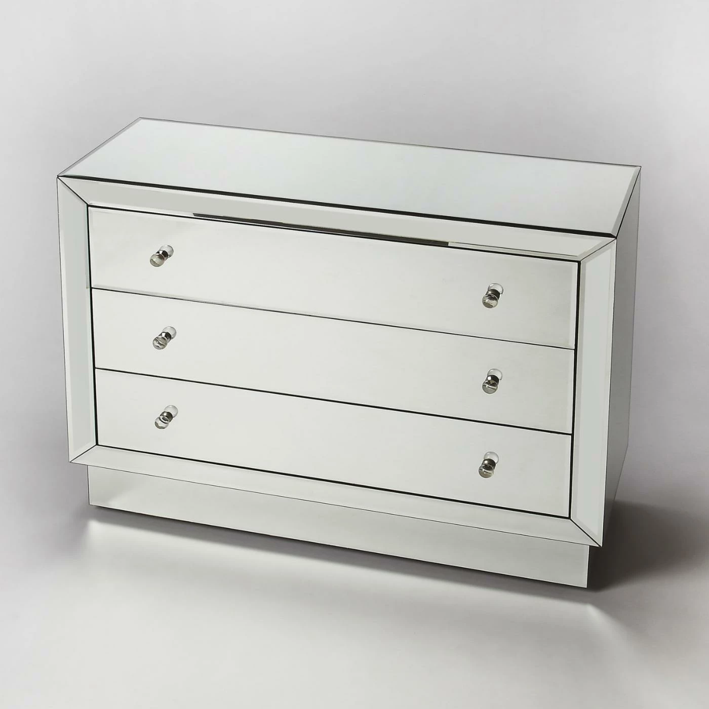 New π― Butler Specialty Fully Assembled Accent Cabinets & Decorative Chests Butler Emma Mirrored 3 Drawer Console Chest π