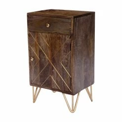 Coupon 👍 Metal Accent Cabinets & Decorative Chests Butler Specialty Alda Wood And Brass Metal Inlay Decorative Chest 😉