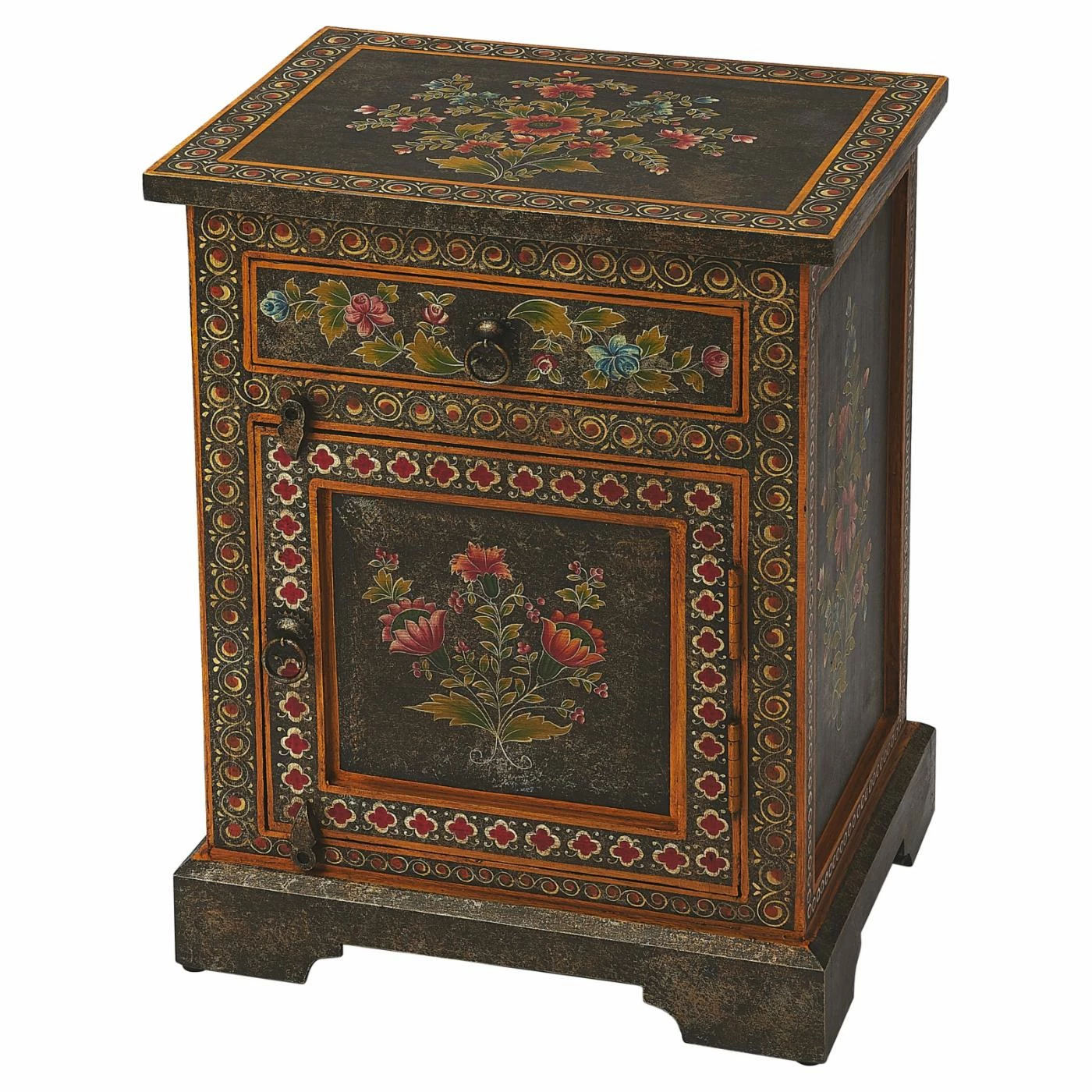 Cheap π Fully Assembled Accent Cabinets & Decorative Chests Butler Specialty Bihar Hand Painted Accent Chest β