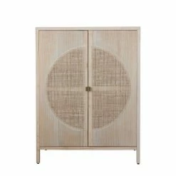 New ❤️ Assembly Required Accent Cabinets & Decorative Chests Creative Co-Op Pine Wood Caning Accent Cabinet ⭐