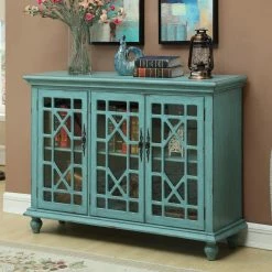 Brand new 🛒 Assembly Required Accent Cabinets & Decorative Chests Coast To Coast Imports Three Door Media Console ⭐