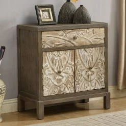 Best Pirce 😍 Some Assembly Required Accent Cabinets & Decorative Chests Coast To Coast Treasures Weathered 2 Door Cabinet 😉