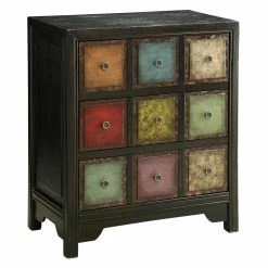 Deals 🔔 Assembly Required Accent Cabinets & Decorative Chests Coast To Coast Multicolored 3 Drawer Chest ❤️