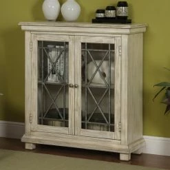 Buy 😉 Assembly Required Accent Cabinets & Decorative Chests Coast To Coast Knob Hill Ivory 2 Door Cabinet ⌛