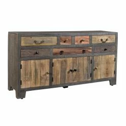 Promo 🔥 Assembly Required Accent Cabinets & Decorative Chests Coast To Coast Woodland Natural 7 Drawer Credenza Sideboard 🧨