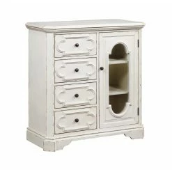 Buy 🌟 Fully Assembled Accent Cabinets & Decorative Chests Coast To Coast Imports Décor 4 Drawer/1 Door Accent Chest ❤️